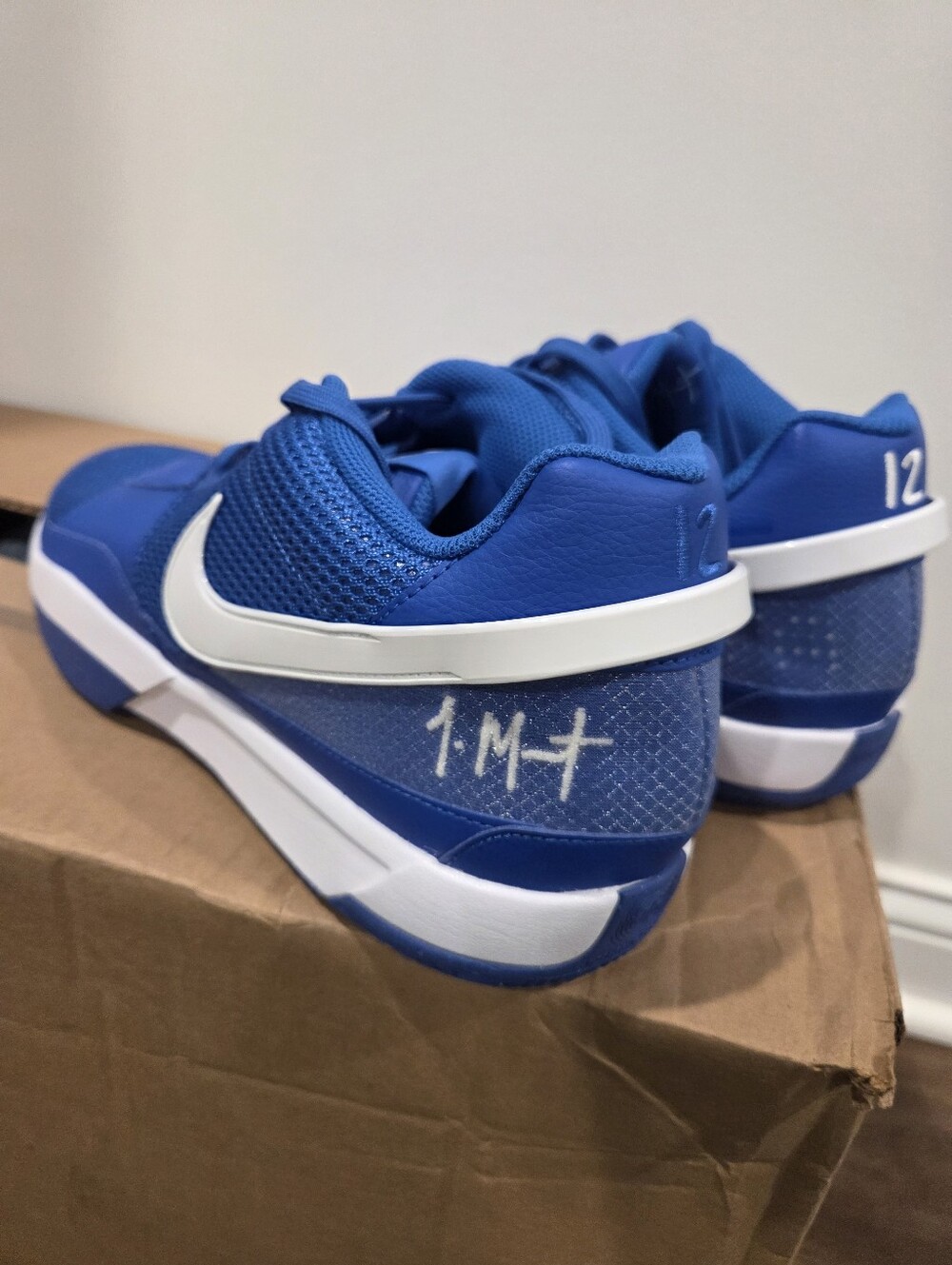 Nike Ja Morant 1 TB 'Game Royal' Blue White Men's Size 14